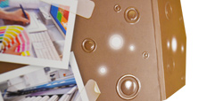 Detail of Spot UV with Emboss